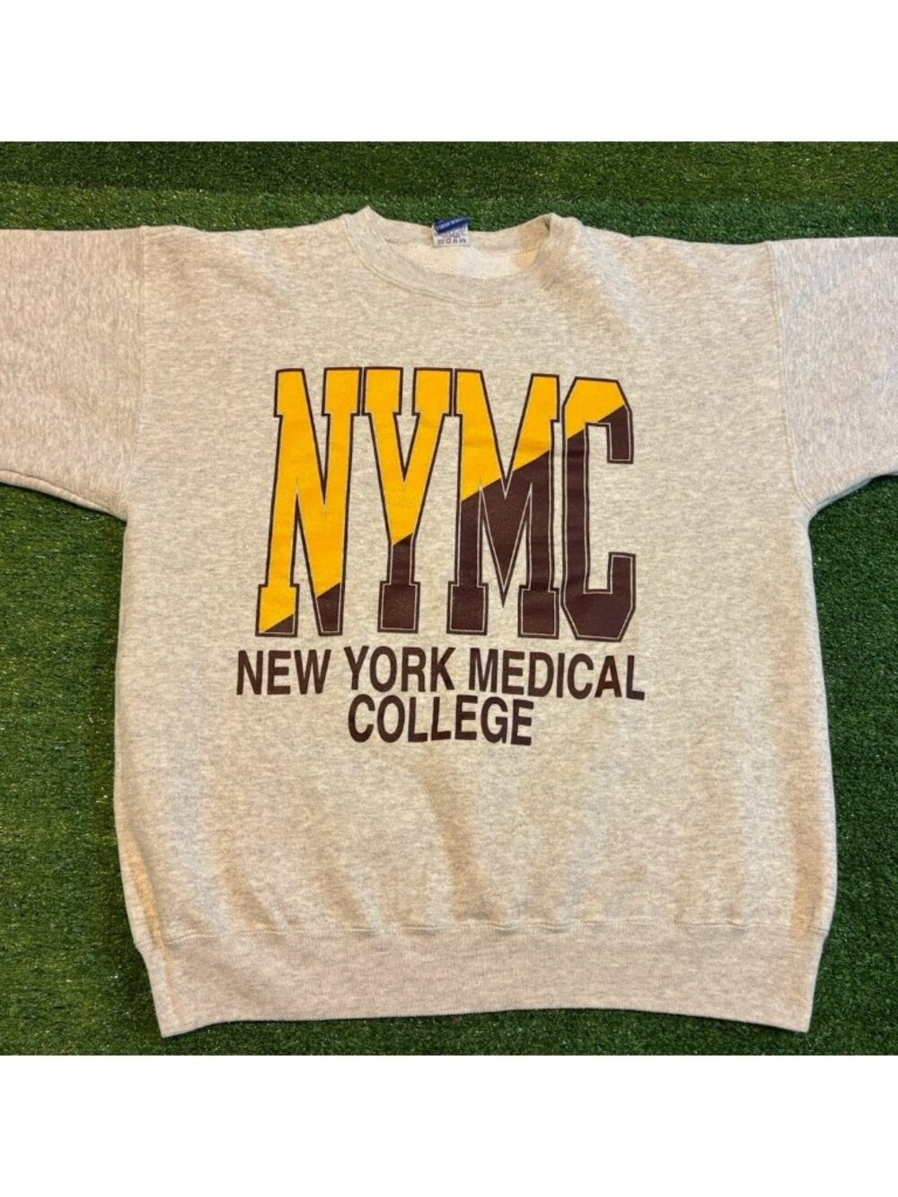 Vintage New York Medical College sweatshirt mens large gray champion crewneck